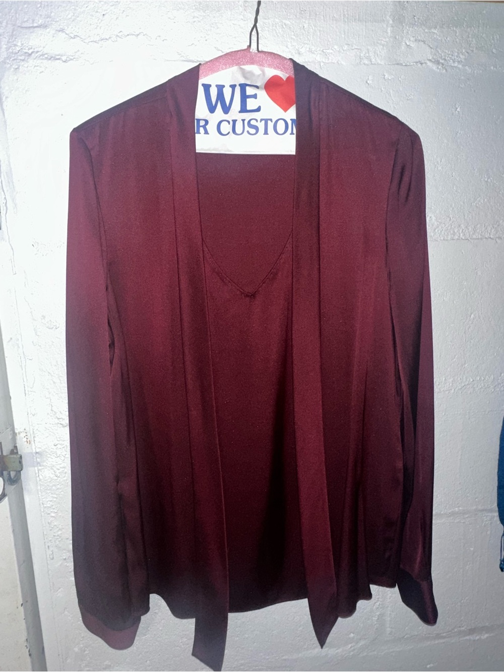 Elie Tahari Maroon Dress Top